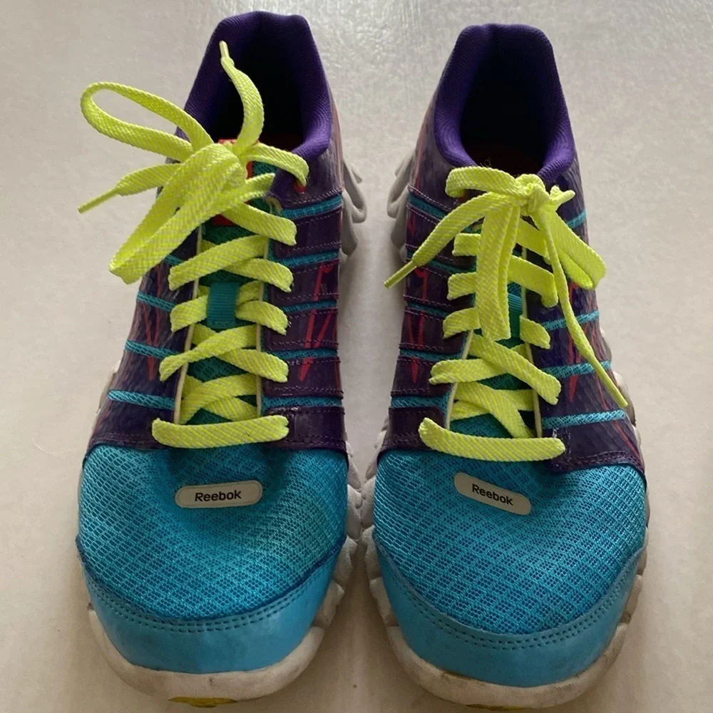 Reebok ZigTech Purple and Blue Sneakers Size 7 Men’s or 8.5 Women’s